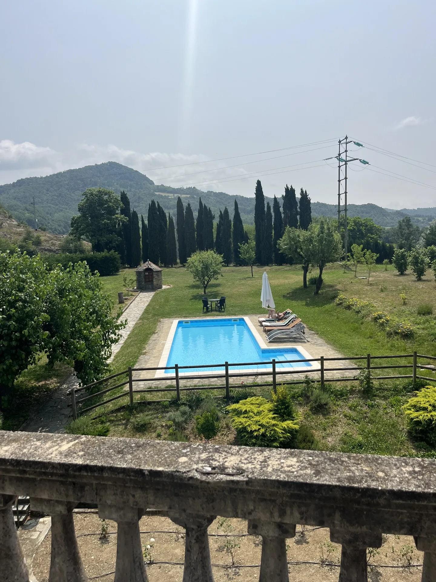 Uitzicht vanaf balkon